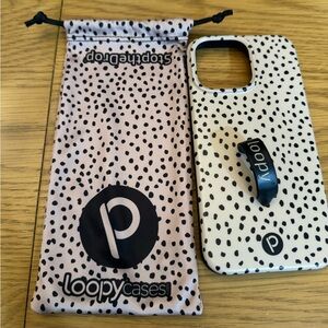 Loopy Case iPhone 15 Pro Max Mocha Dots Phone Case